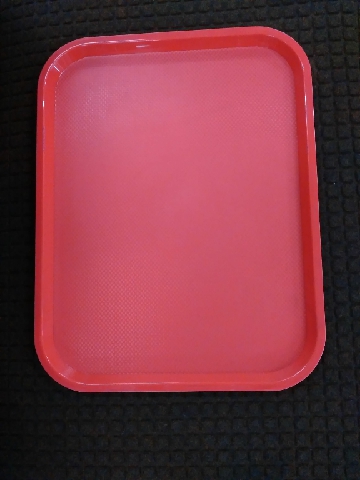 Nampan Persegi Anti-Slip Polipropilen/Square Non-Slip Tray,PP,RED