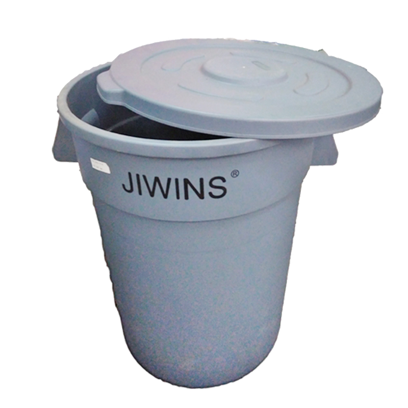 Recycle Round Container Jiwins 166.5 Ltr + Lid/ Wadah Daur Ulang + Tutup