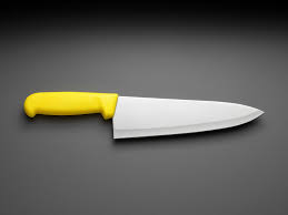 COOK KNIFE 8” YELLOW/PISAU DAPUR (KUNING)