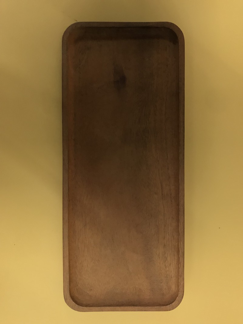 Tray 12.5 x 30 cm rounded (mahoni)/ Nampan kayu