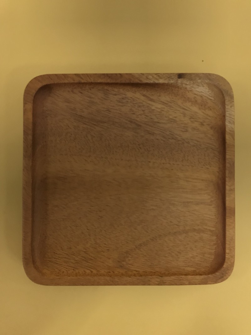 Tray square 15 x 15 cm (mahoni)/Nampan kayu