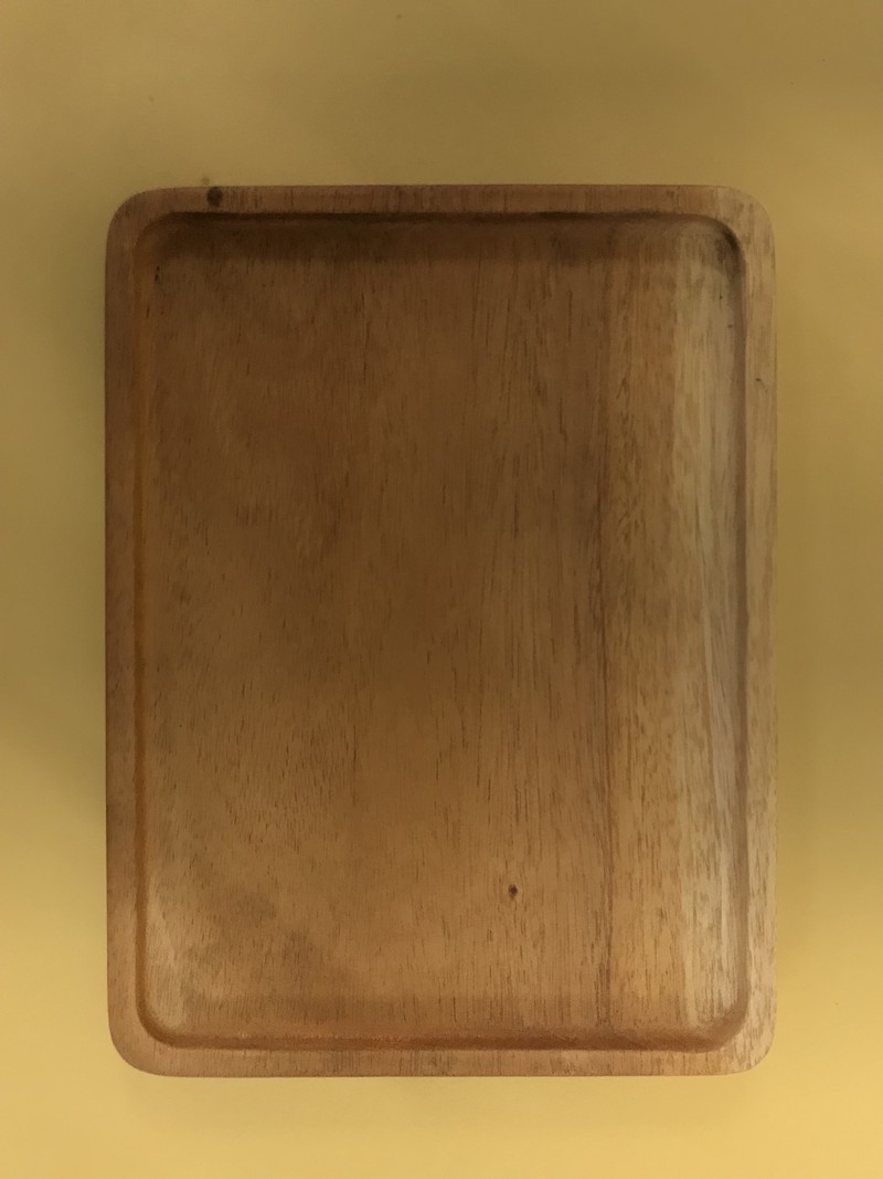Tray 15 x 20 cm rounded (mahoni)/Nampan kayu