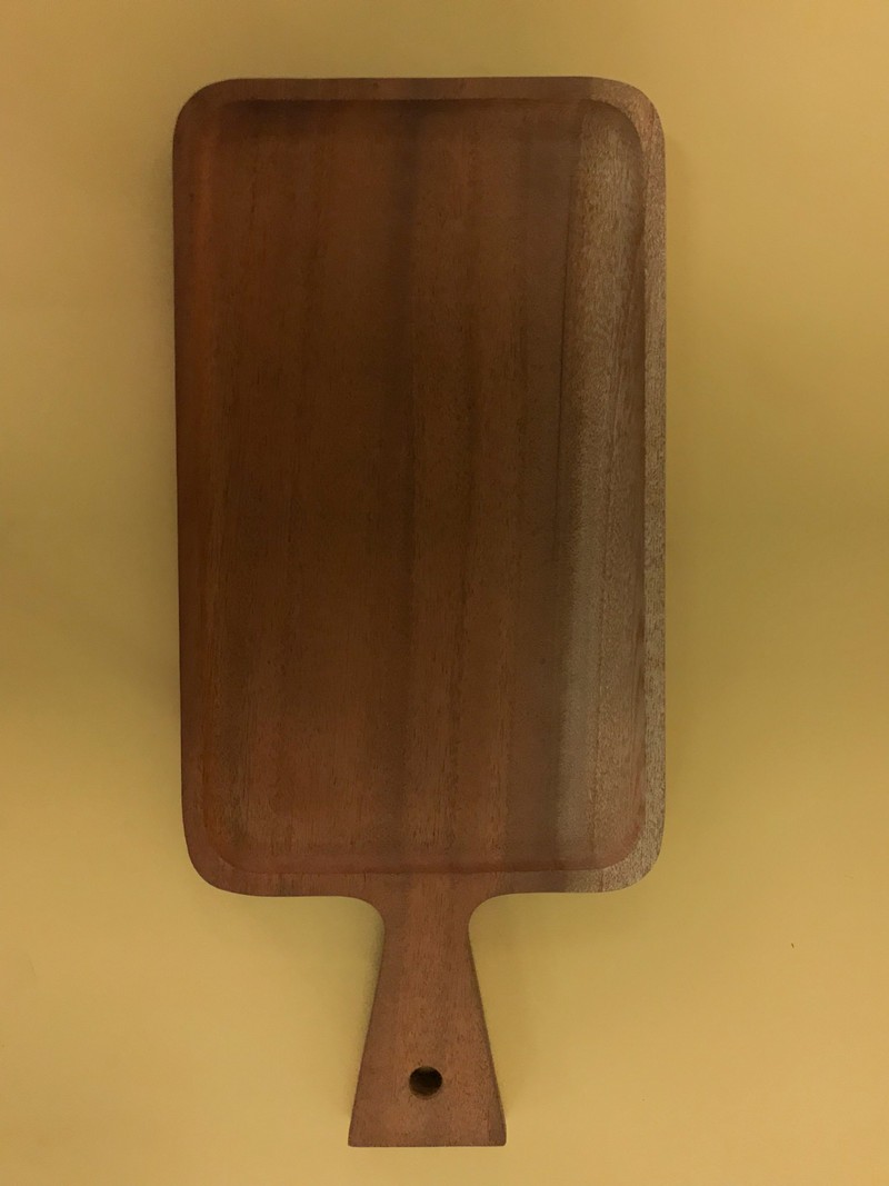 Tray with handle 15 x 25 cm (mahoni)/ Nampan kayu dengan pegangan